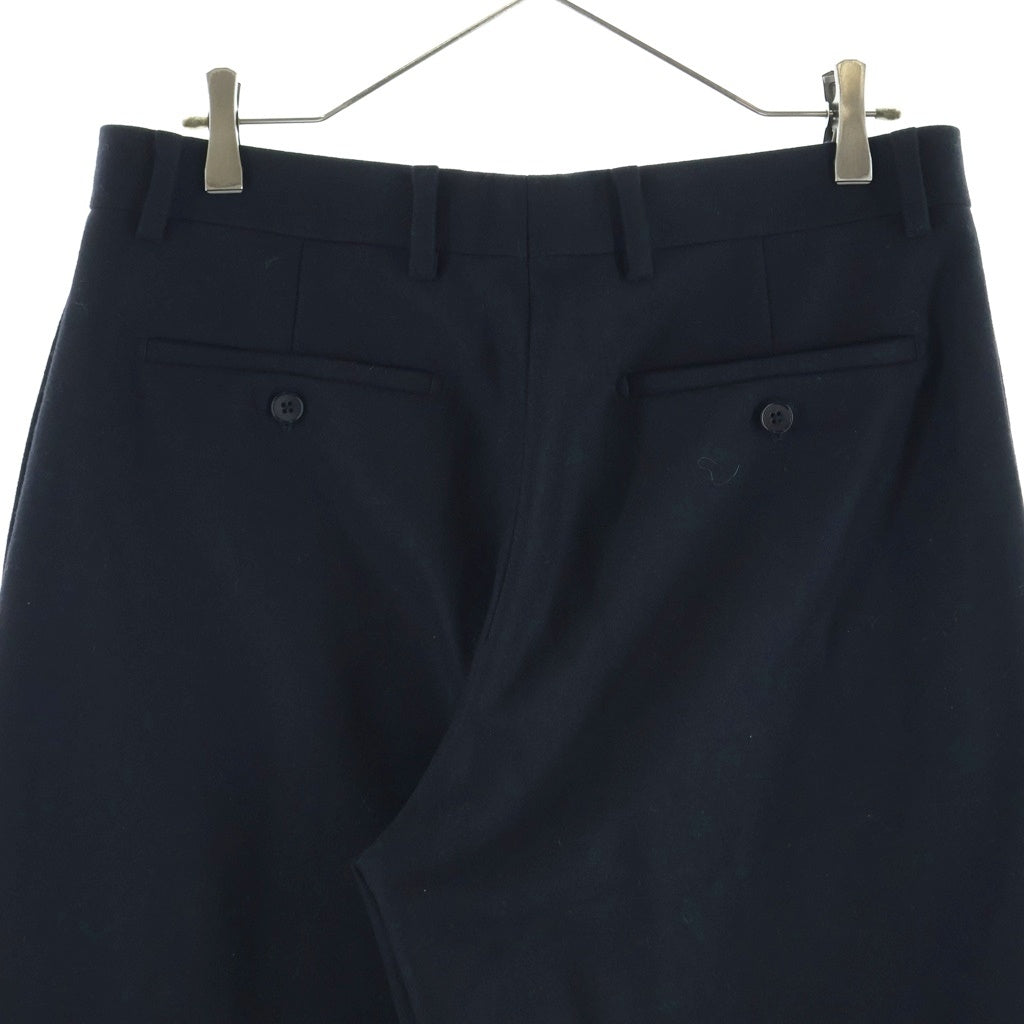HERMES(エルメス) 20AW カシミア混 Nagoya ウール ワイドスラックスパンツ ブラック