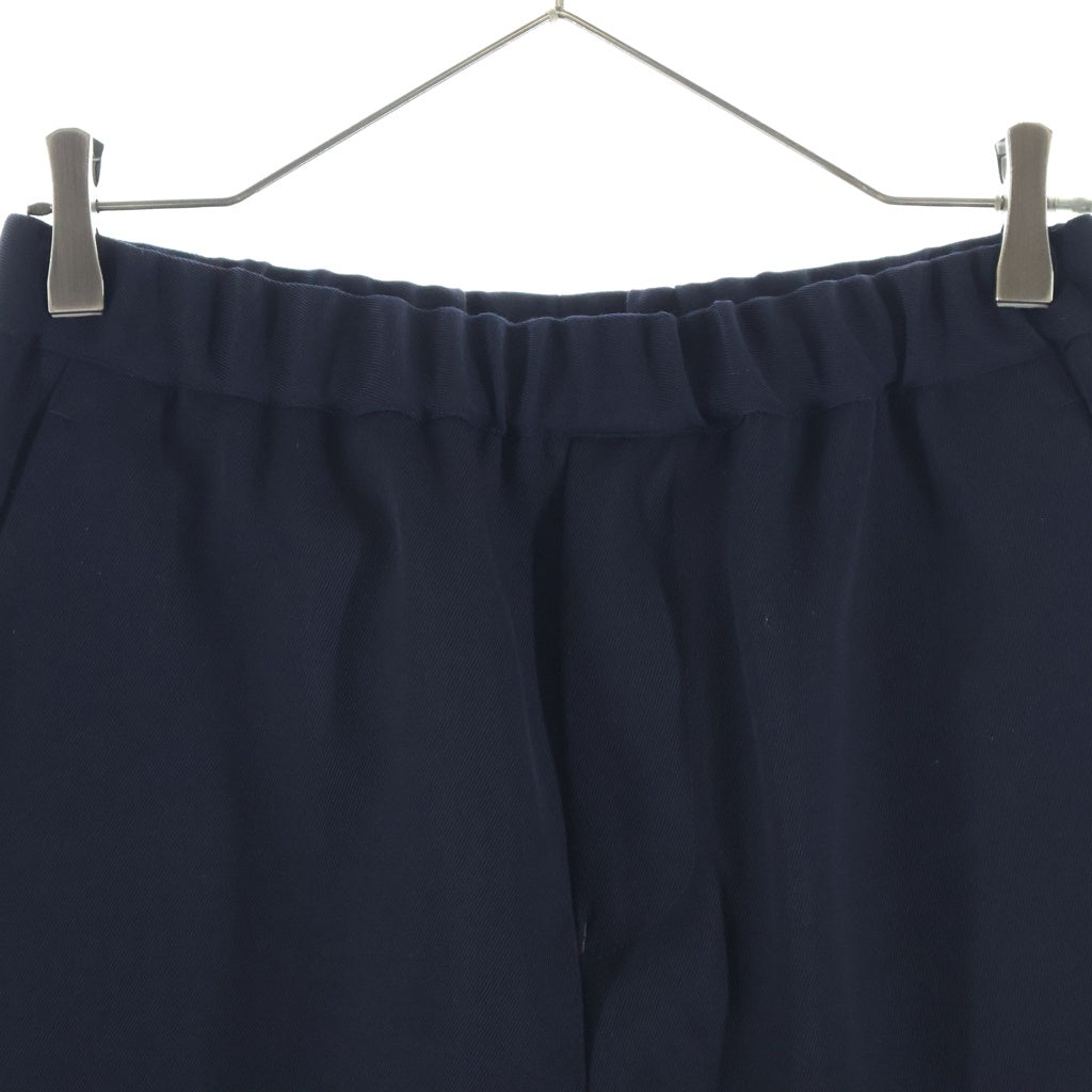 JOHN SMEDLEY(ジョンスメドレー) ウール イージースラックスパンツ ブラック A2718FP