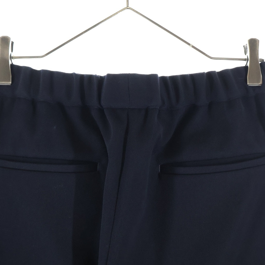 JOHN SMEDLEY(ジョンスメドレー) ウール イージースラックスパンツ ブラック A2718FP