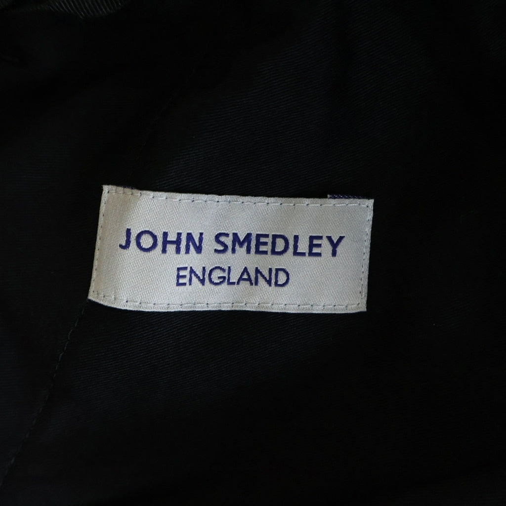 JOHN SMEDLEY(ジョンスメドレー) ウール イージースラックスパンツ ブラック A2718FP