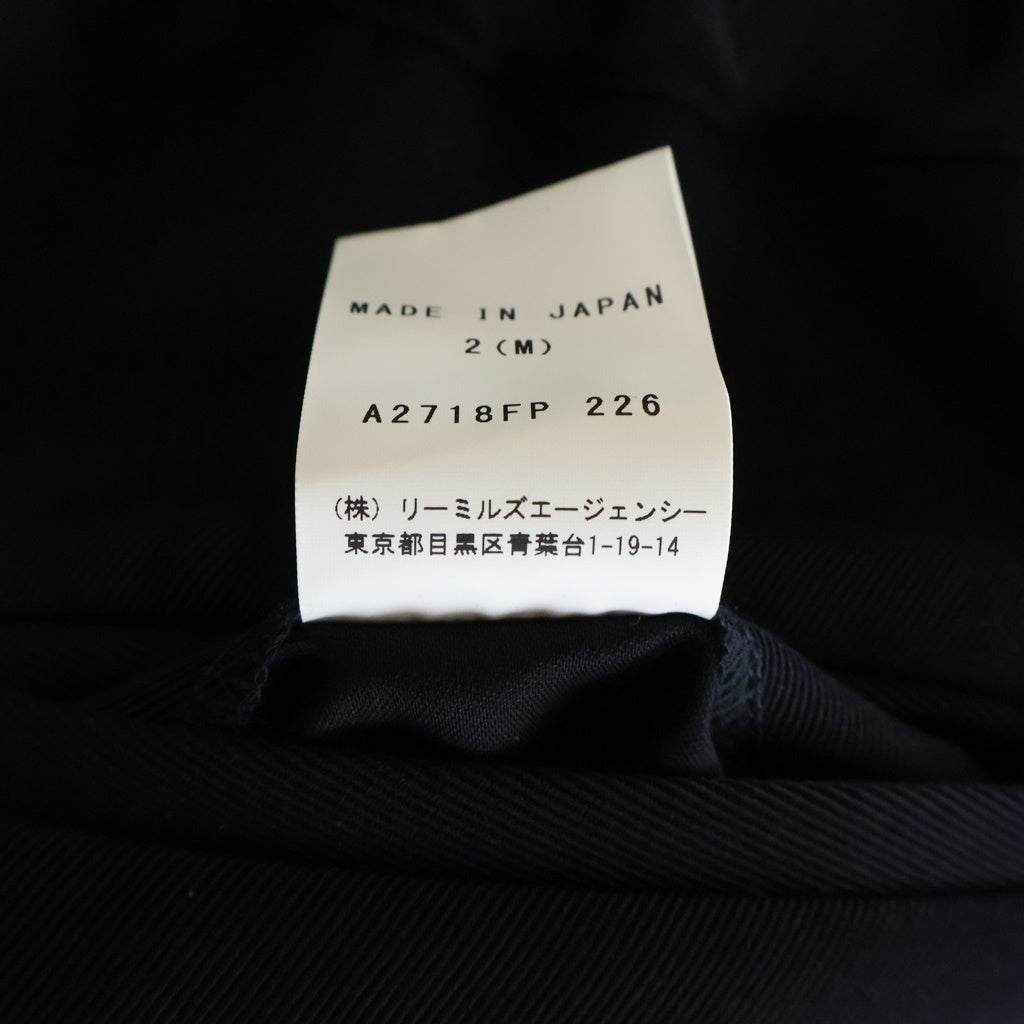 JOHN SMEDLEY(ジョンスメドレー) ウール イージースラックスパンツ ブラック A2718FP