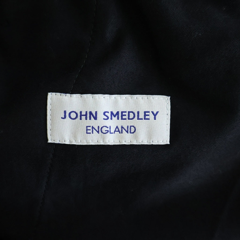 JOHN SMEDLEY(ジョンスメドレー) ウール イージースラックスパンツ ブラック A2728FP