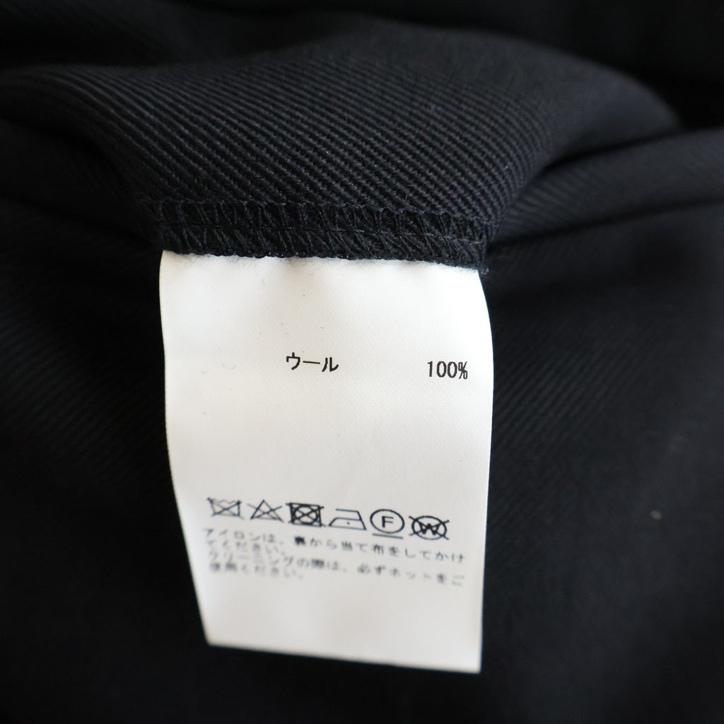 JOHN SMEDLEY(ジョンスメドレー) ウール イージースラックスパンツ ブラック A2728FP