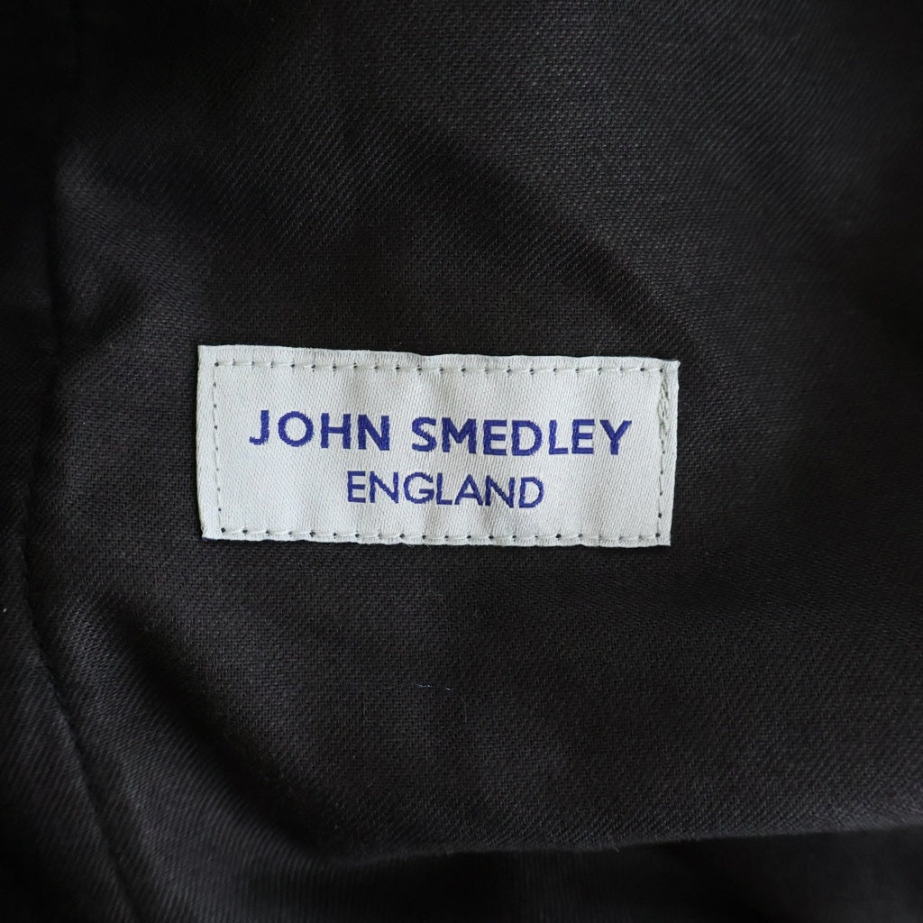 JOHN SMEDLEY(ジョンスメドレー) カシミア混 ウール イージーパンツ ブラック A2738FP234