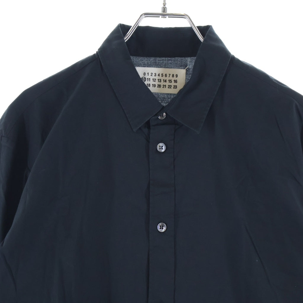 Maison Margiela(メゾンマルジェラ) レギュラーカラー コットン 長袖シャツ ブラック 30DL118