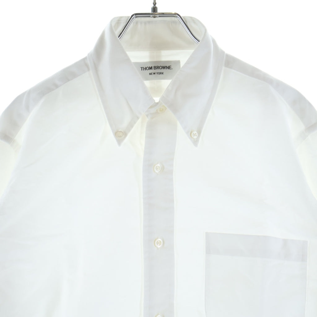 THOM BROWNE(トムブラウン) オックスフォード ボタンダウン長袖シャツ ホワイト MWL001AW5259