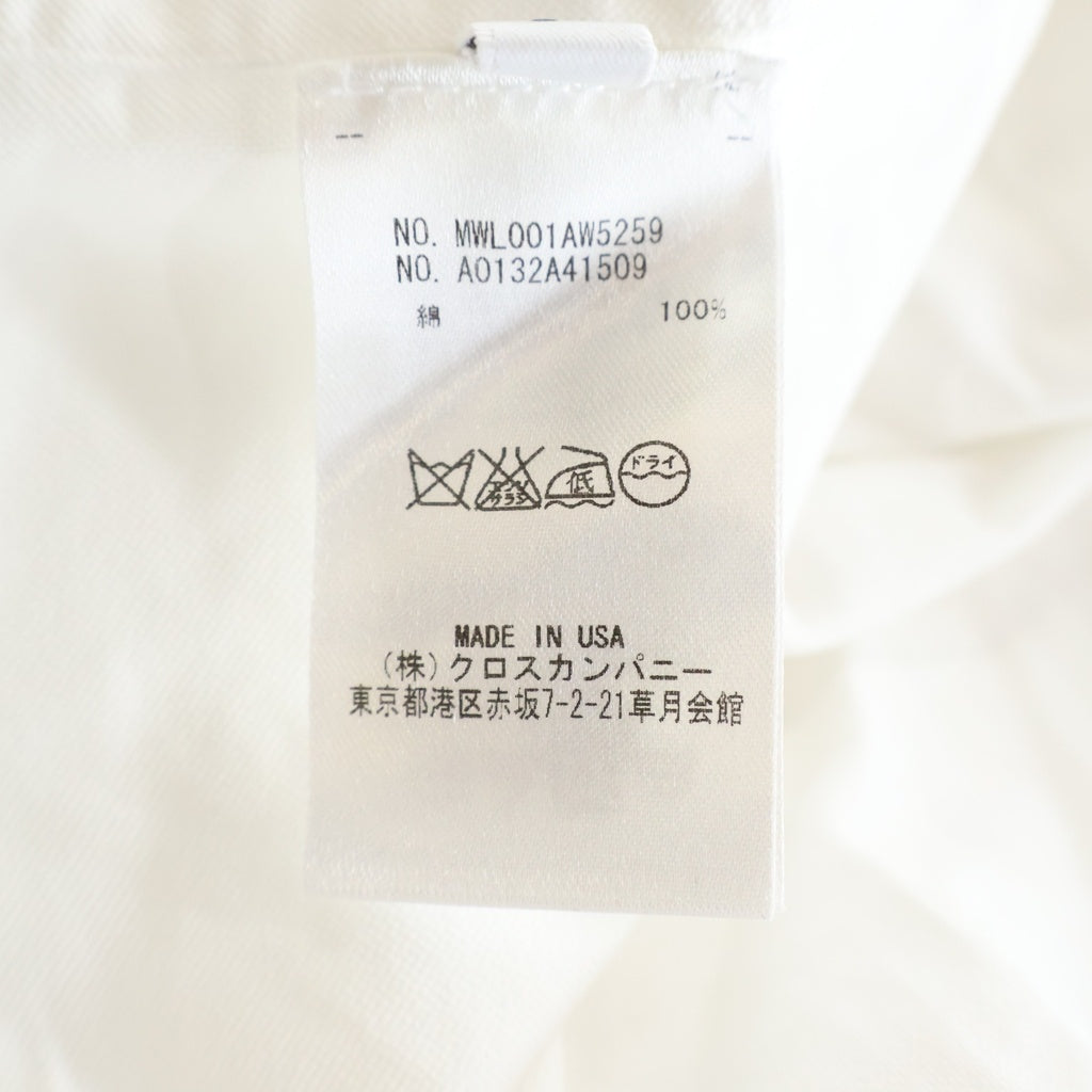 THOM BROWNE(トムブラウン) オックスフォード ボタンダウン長袖シャツ ホワイト MWL001AW5259