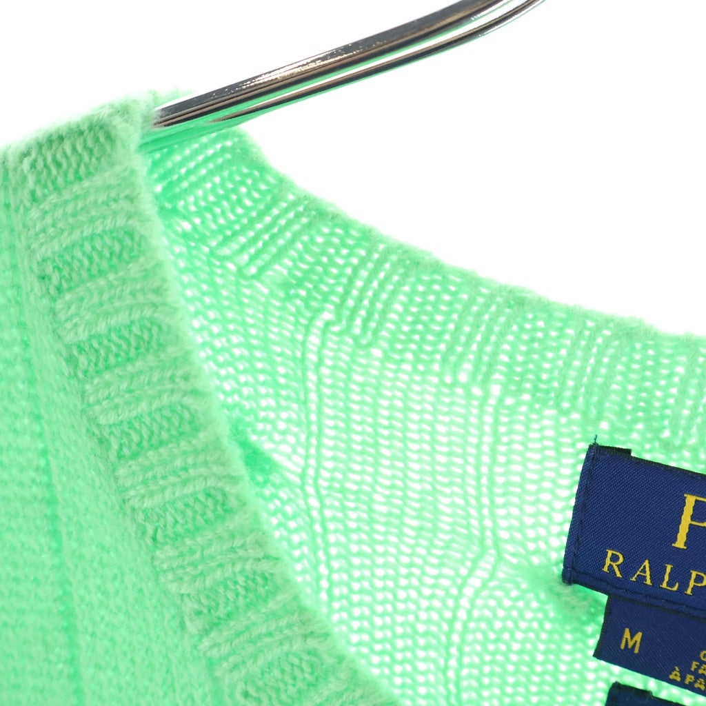 POLO RALPH LAUREN(ポロラルフローレン) カシミア ケーブルニットセーター グリーン