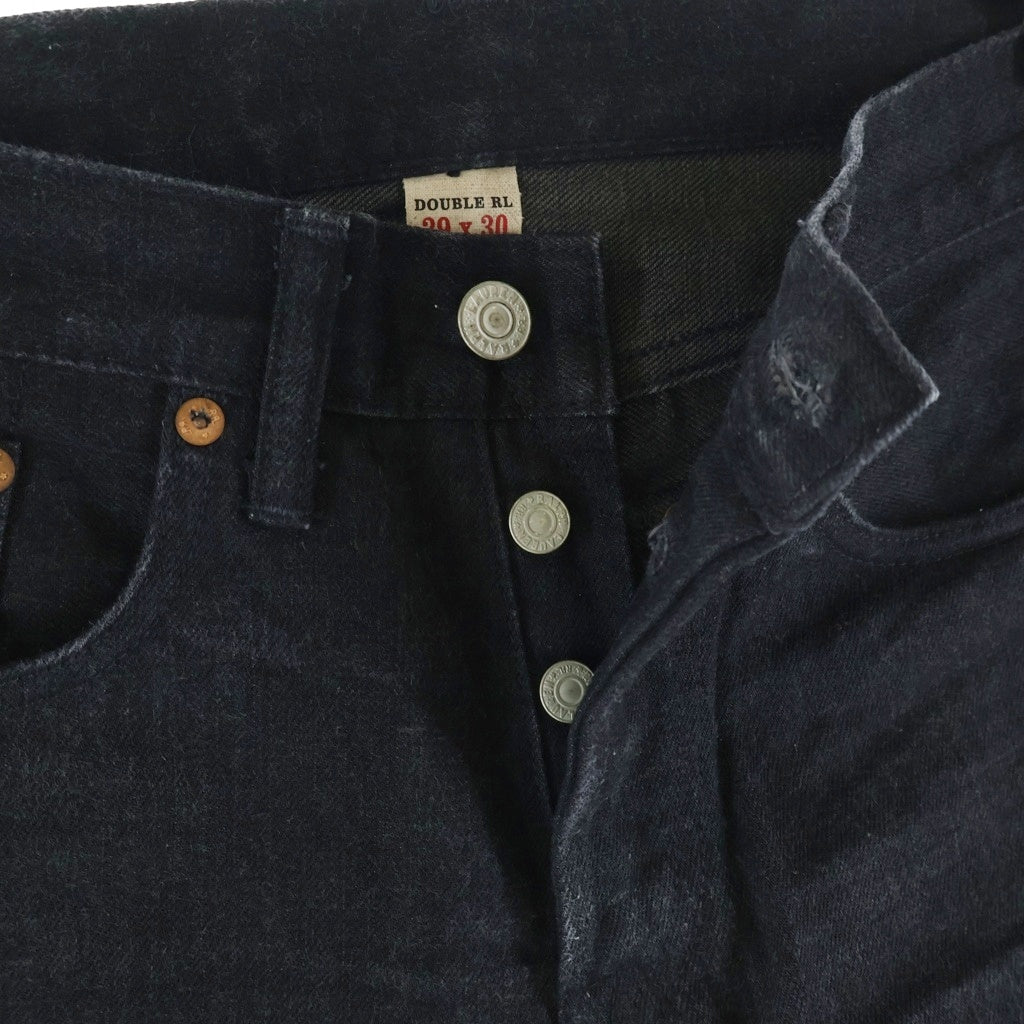 RRL(ダブルアールエル) ストレート デニムパンツ ブラック 782504838004