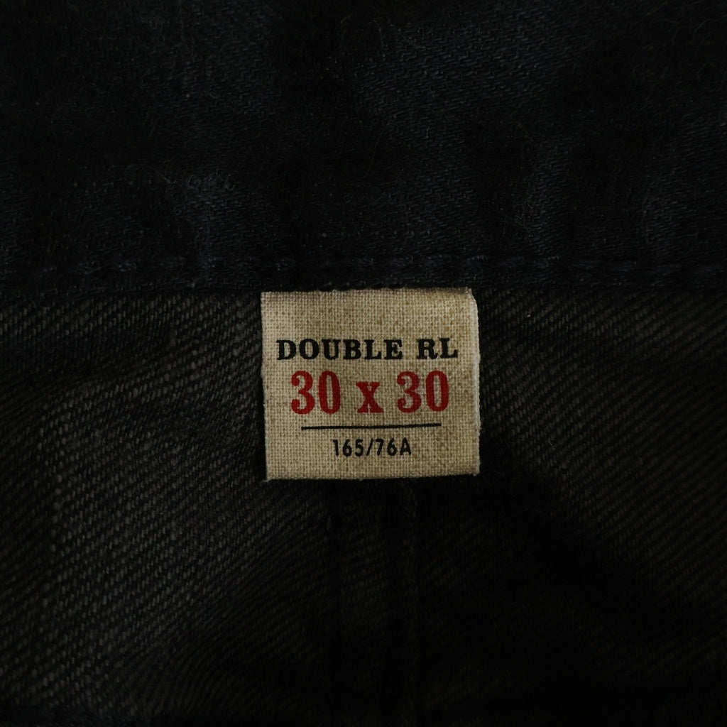 RRL(ダブルアールエル) ストレート デニムパンツ ブラック 782504838004