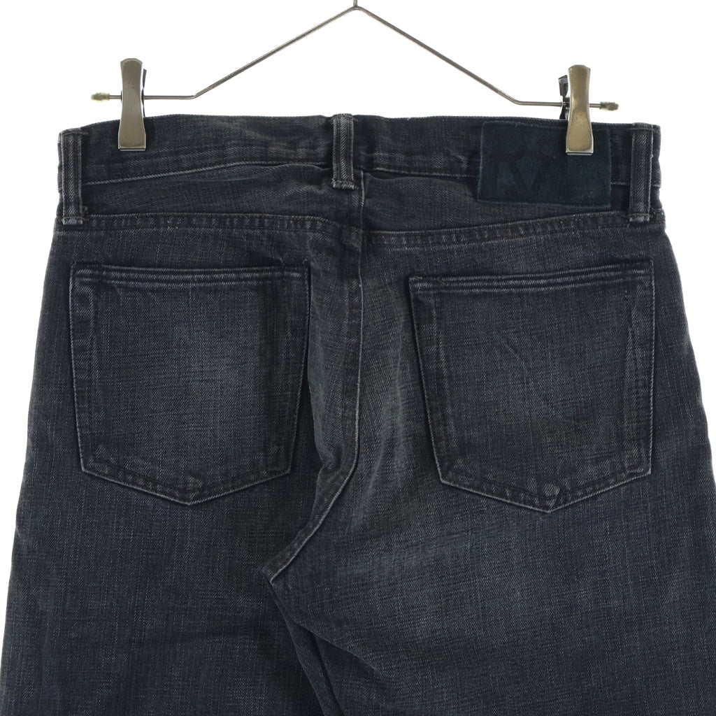 RRL(ダブルアールエル) ウォッシュ加工 ストレートデニムパンツ ブラック 782804502001