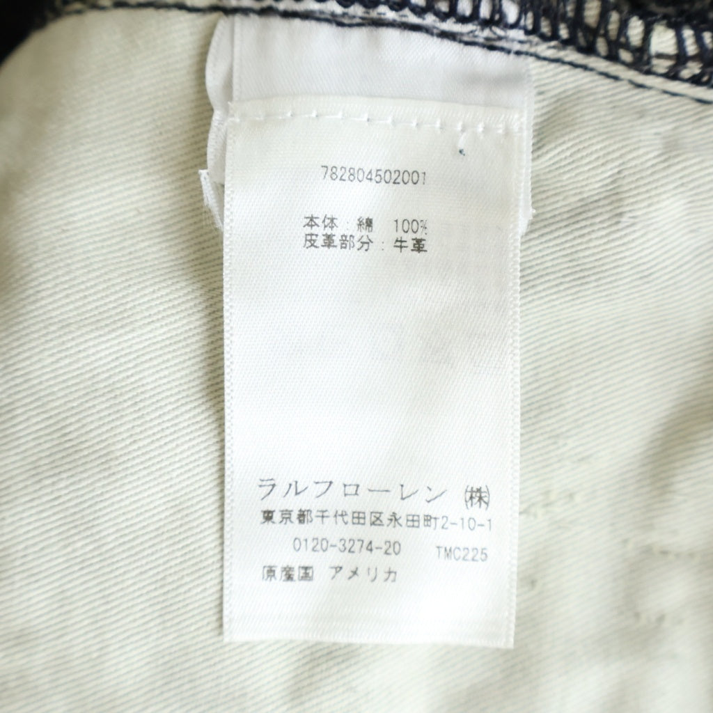 RRL(ダブルアールエル) ウォッシュ加工 ストレートデニムパンツ ブラック 782804502001