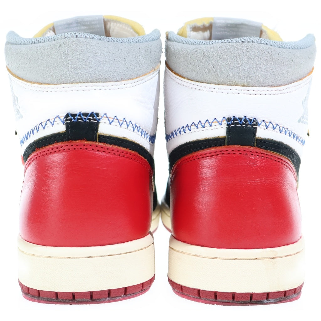 NIKE(ナイキ) ×UNION AIR JORDAN 1 RETRO HI NRG ユニオン エアジョーダン1 ハイカットスニーカー ブラック/レッド/ホワイト US10/28cm BV1300-106