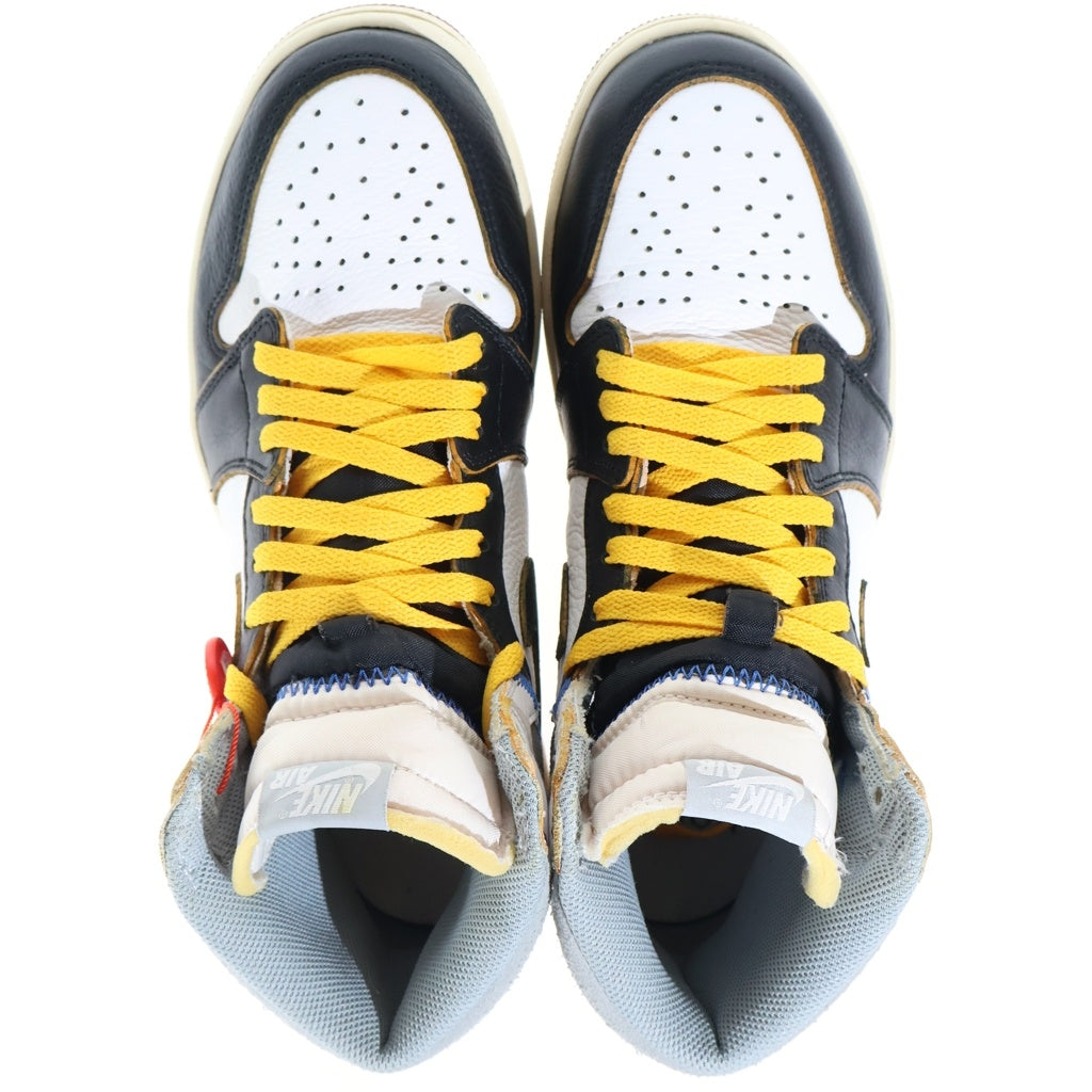 NIKE(ナイキ) ×UNION AIR JORDAN 1 RETRO HI NRG ユニオン エアジョーダン1 ハイカットスニーカー ブラック/レッド/ホワイト US10/28cm BV1300-106