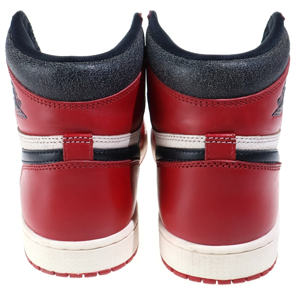 NIKE(ナイキ) AIR JORDAN 1 HIGH OG LOST & FOUND CHICAGO エアジョーダン1 ロスト&ファウンド ハイカットスニーカー レッド US9.5/27.5cm DZ5485-612