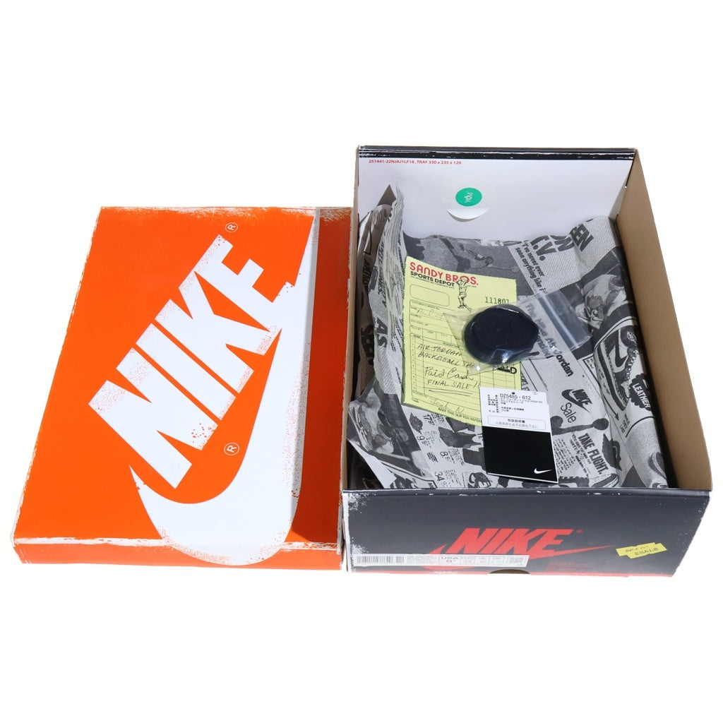 NIKE(ナイキ) AIR JORDAN 1 HIGH OG LOST & FOUND CHICAGO エアジョーダン1 ロスト&ファウンド ハイカットスニーカー レッド US9.5/27.5cm DZ5485-612