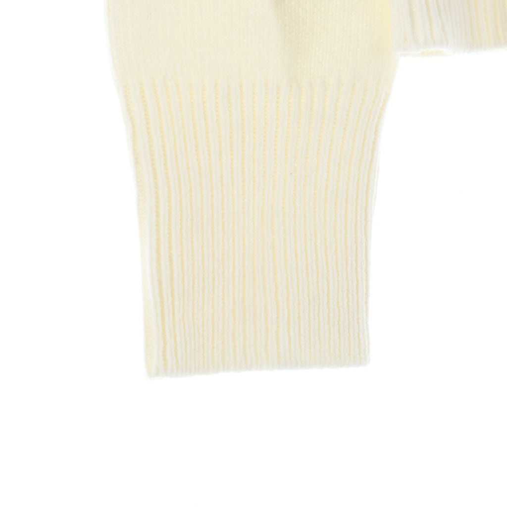 LOUIS VUITTON(ルイヴィトン) チェーンディテールロゴパッチカシミヤニット アイボリー #XS RW222W FZ3 FNKL36 レディース