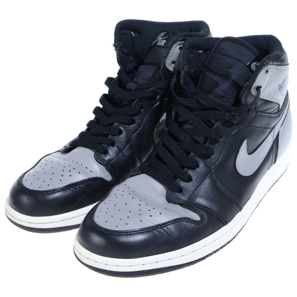 NIKE(ナイキ) AIR JORDAN1 RETRO HIGH SHADOW エアジョーダン1 レトロ シャドウ ハイカットスニーカー ブラック/グレー US10/28cm 555088-014