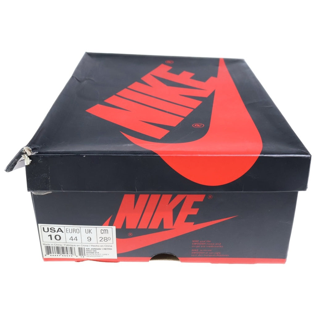 NIKE(ナイキ) AIR JORDAN1 RETRO HIGH SHADOW エアジョーダン1 レトロ シャドウ ハイカットスニーカー ブラック/グレー US10/28cm 555088-014