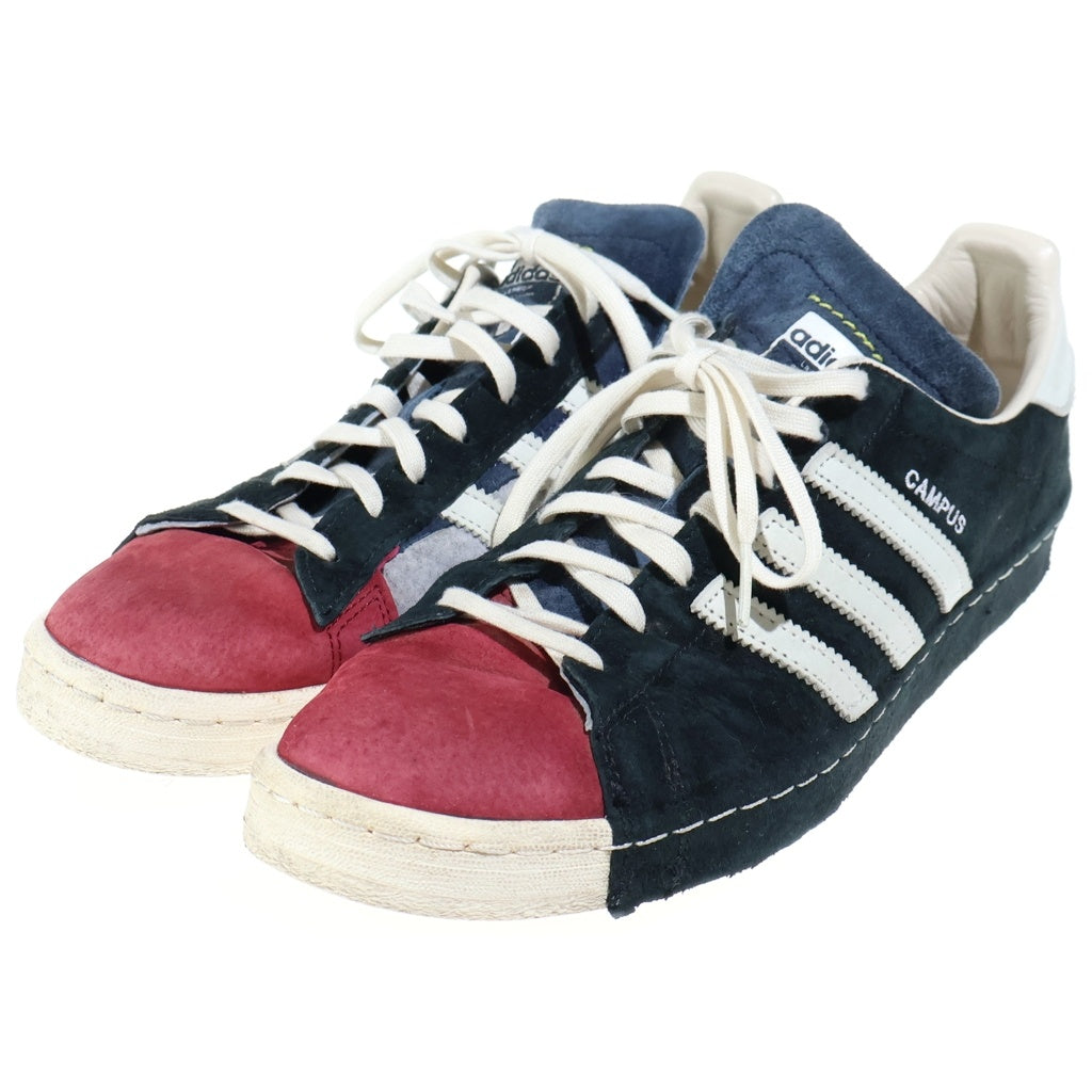 adidas(アディダス) ×Shun Hirose Recouture CAMPUS 80s ヒロセ シュウ aka リクチュール キャンパス スエード ローカットスニーカー ネイビー/レッド US10.5/28.5cm FW7620