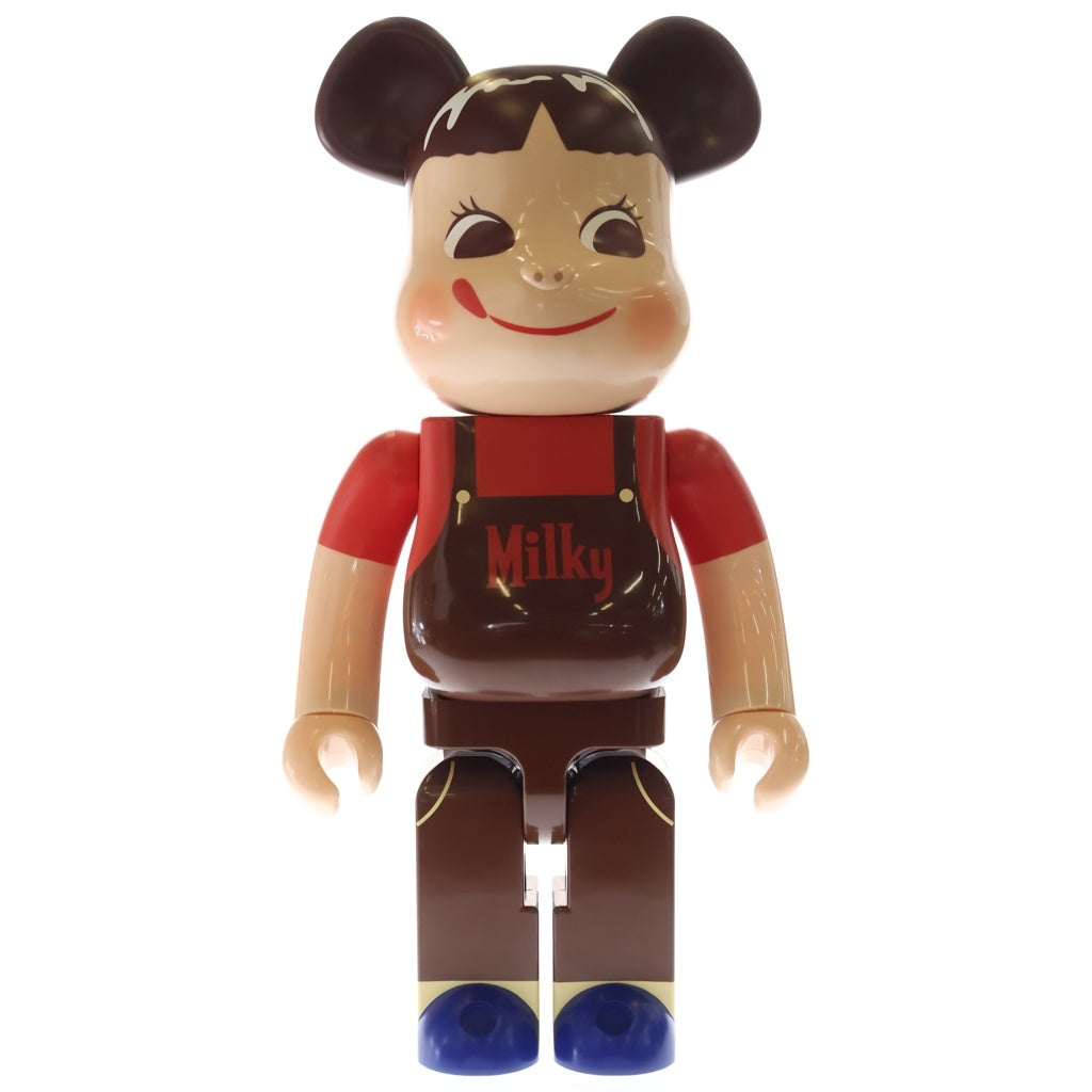 BE@RBRICK(ベアブリック) ×不二家 ペコちゃん チョコレートミルキー 1000% フィギュア 人形 ブラウン 箱