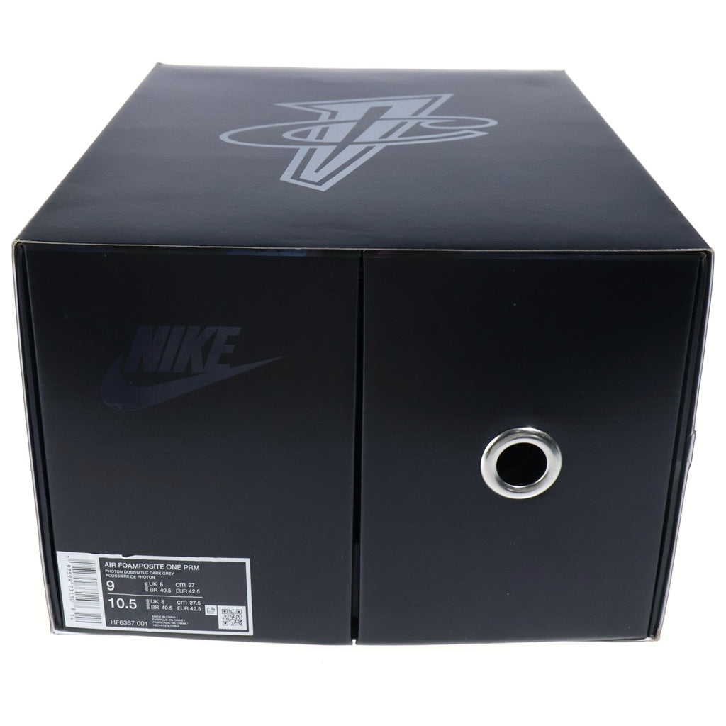 NIKE(ナイキ) ×TEKKEN 8 AIR FOAMPOSITE ONE PRM JIN KAZAMA 鉄拳8 エアフォームポジット ミッドカットスニーカー シルバー US9.5/27.5cm HF6367-001