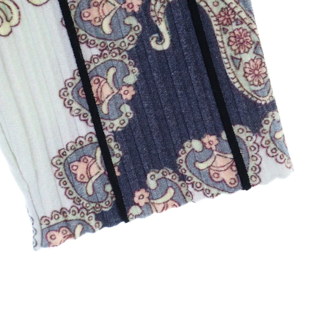ETRO(エトロ) ペイズリー総柄プリーツ 長袖ロングワンピース マルチカラー #40 レディース