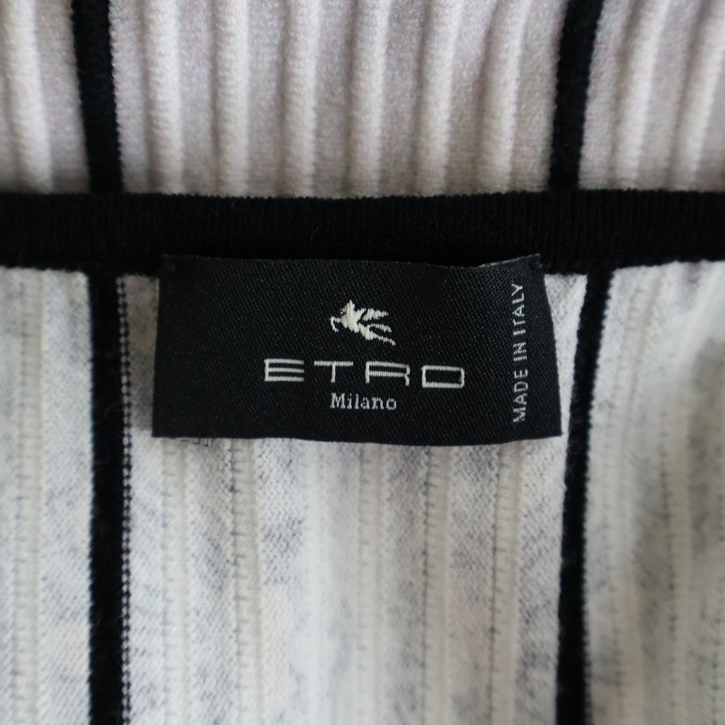 ETRO(エトロ) ペイズリー総柄プリーツ 長袖ロングワンピース マルチカラー #40 レディース