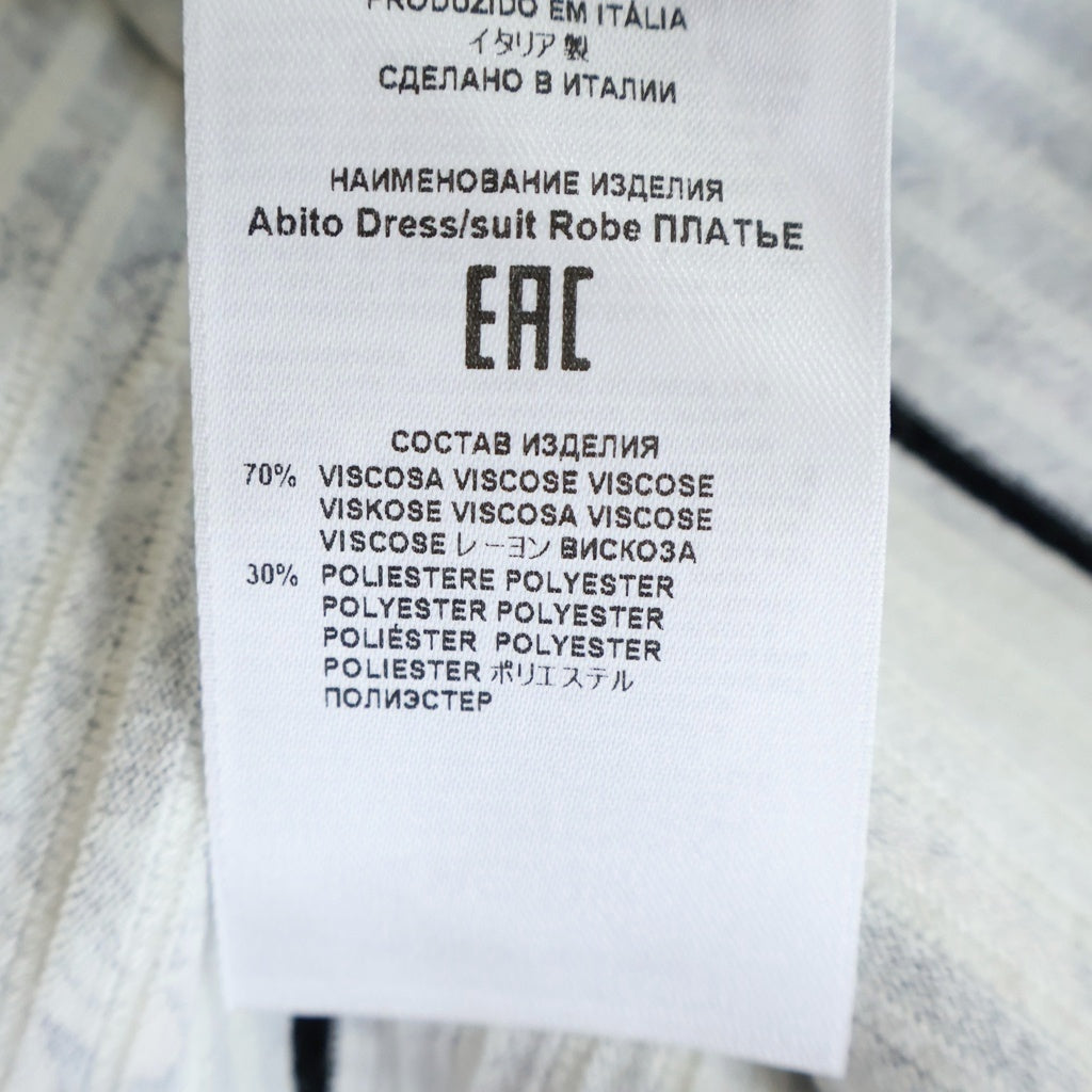ETRO(エトロ) ペイズリー総柄プリーツ 長袖ロングワンピース マルチカラー #40 レディース