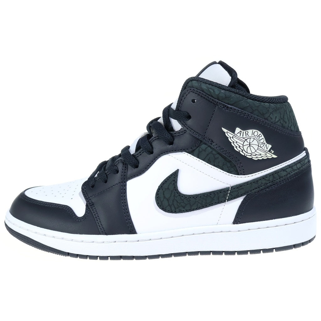 NIKE(ナイキ) AIR JORDAN 1 MID PANDA ELEPHANT SAFARI FB9911-001 エアジョーダン1 ミッド パンダ サファリ ハイカットスニーカー ホワイト/ブラック US11/29cm