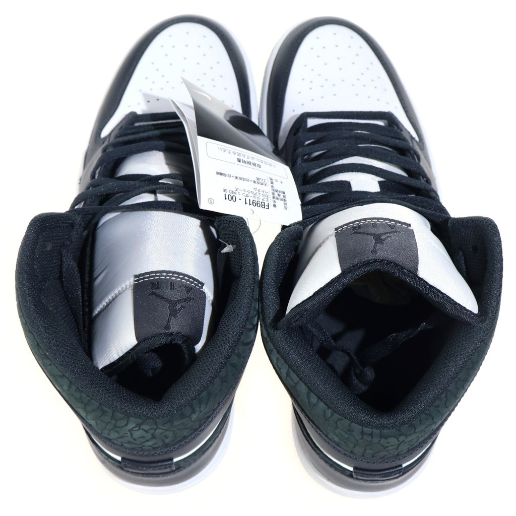 NIKE(ナイキ) AIR JORDAN 1 MID PANDA ELEPHANT SAFARI FB9911-001 エアジョーダン1 ミッド パンダ サファリ ハイカットスニーカー ホワイト/ブラック US11/29cm