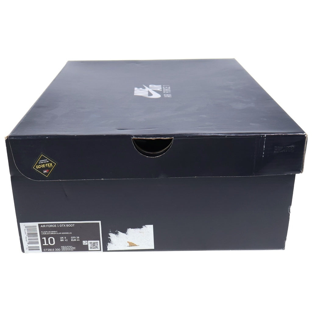 NIKE(ナイキ) AIR FORCE 1 HIGH GORE-TEX BOOT FLAX エアフォース1 ゴアテックス ブーツ フラックス ハイカットスニーカー ブラウン US10/28cm CT2815-200