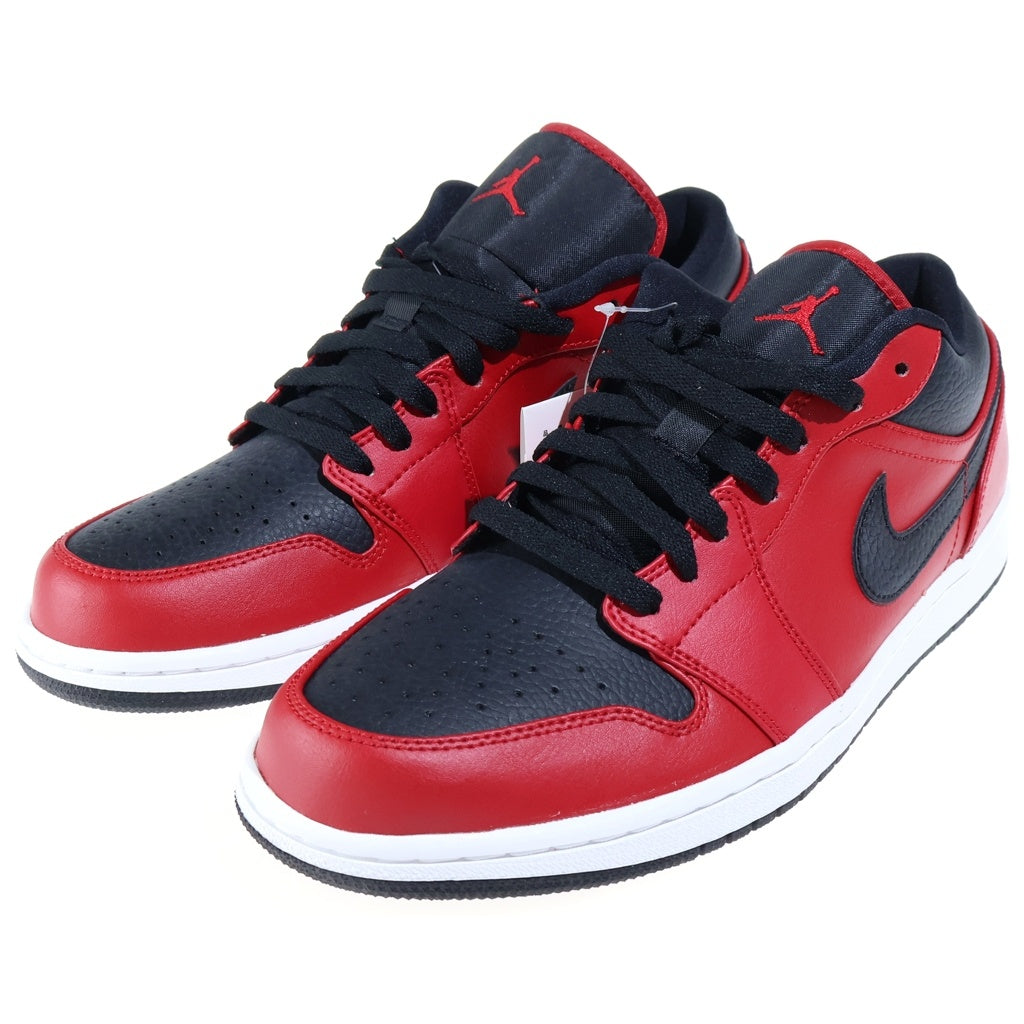 NIKE(ナイキ) AIR JORDAN1 LOW 553558-605 エアジョーダン1 ローカットスニーカー ブラック/レッド US10.5/28.5cm