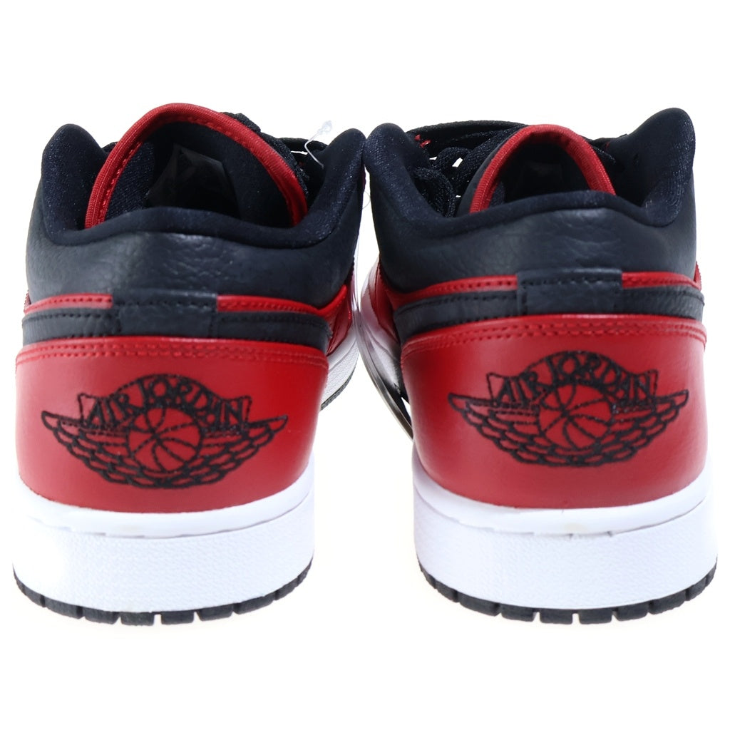 NIKE(ナイキ) AIR JORDAN1 LOW 553558-605 エアジョーダン1 ローカットスニーカー ブラック/レッド US10.5/28.5cm