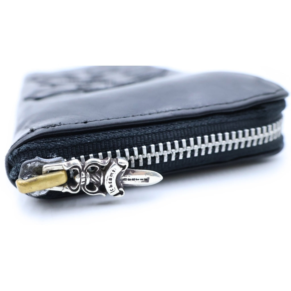 CHROME HEARTS(クロムハーツ) REC F ZIP 3クロス ラウンドジップレザーウォレット