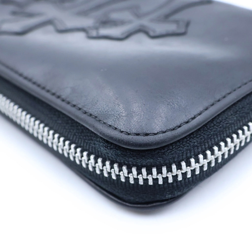 CHROME HEARTS(クロムハーツ) REC F ZIP 3クロス ラウンドジップレザーウォレット