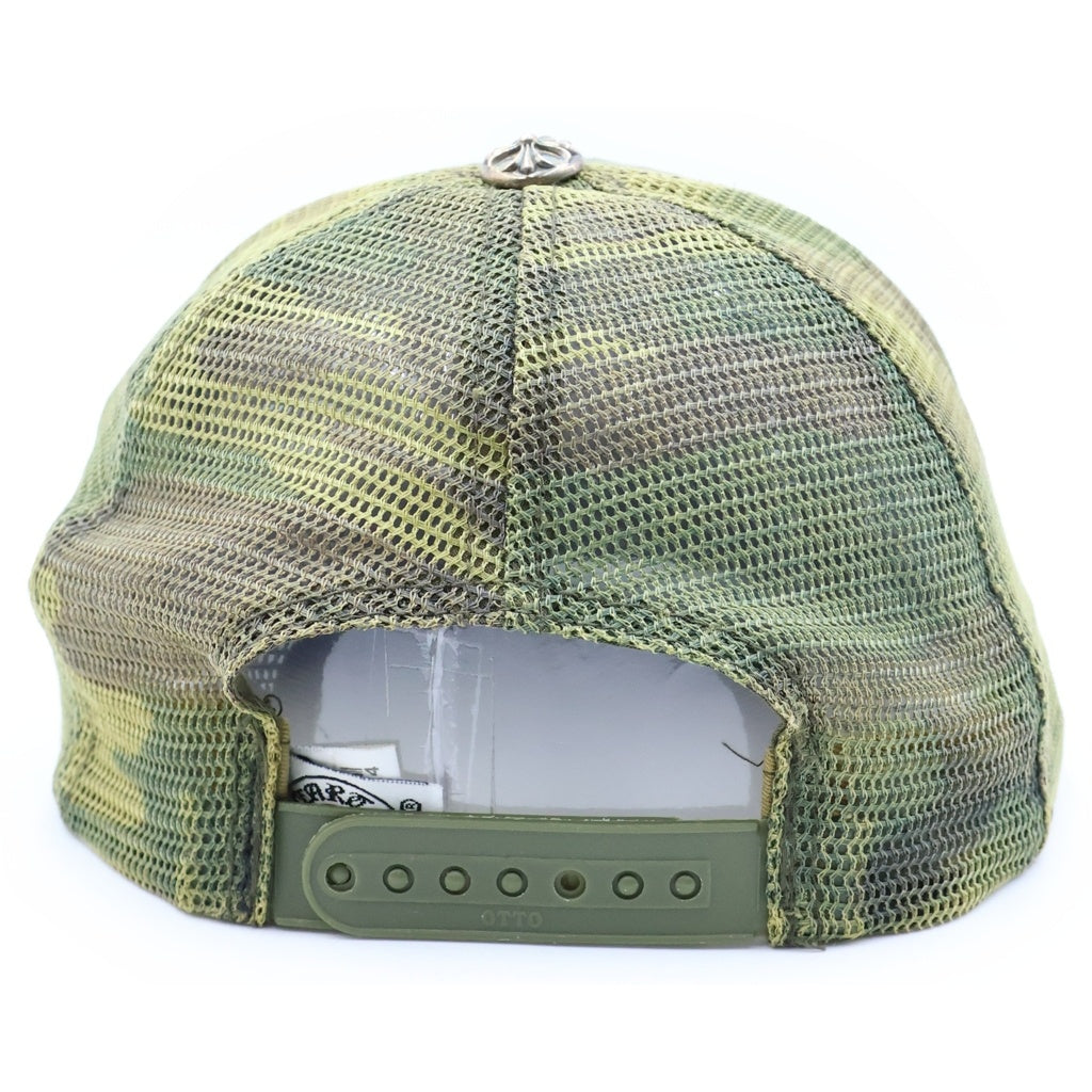 CHROME HEARTS(クロムハーツ) TRUCKER CAP トラッカーキャップ CHパッチ クロスボール カモフラ メッシュ帽子 カーキ