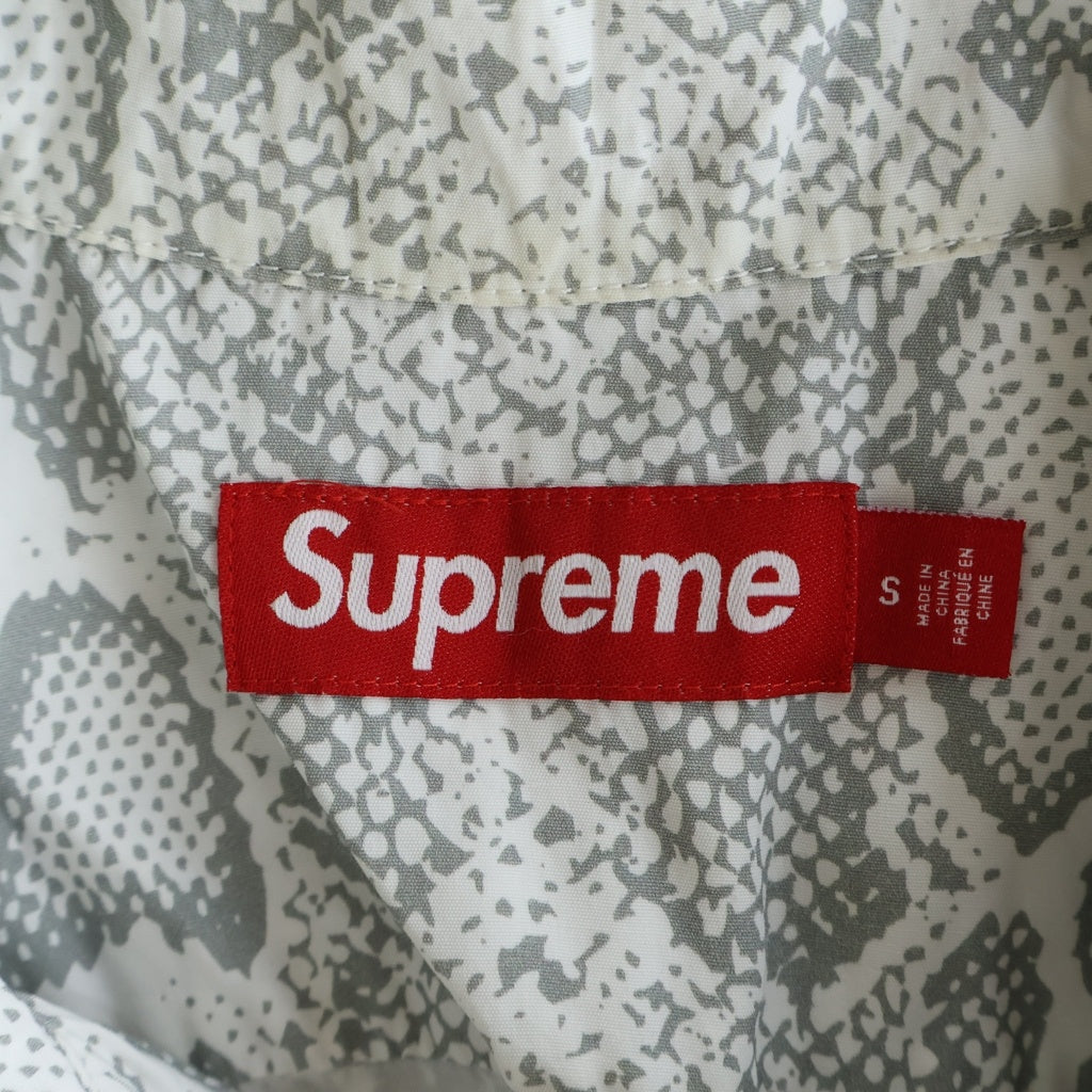 SUPREME(シュプリーム) 24SS Snake S/S Shirt スネーク パイソン柄 半袖シャツ ホワイト