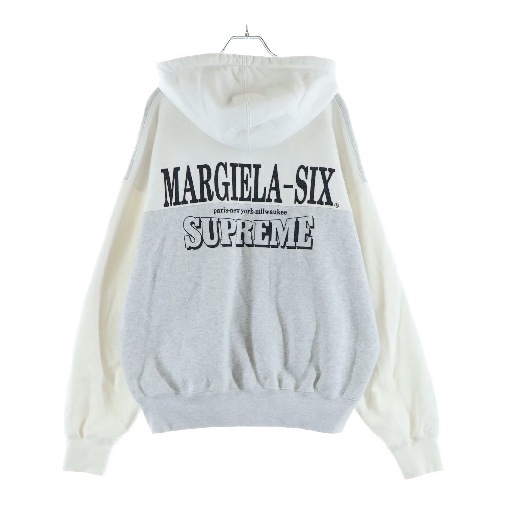 SUPREME(シュプリーム) 26SS ×MM6 Maison Margiela Eagle Zip Up Hooded Sweatshirt メゾンマルジェラ イーグル ジップアップ スウェット プルオーバーパーカー グレー