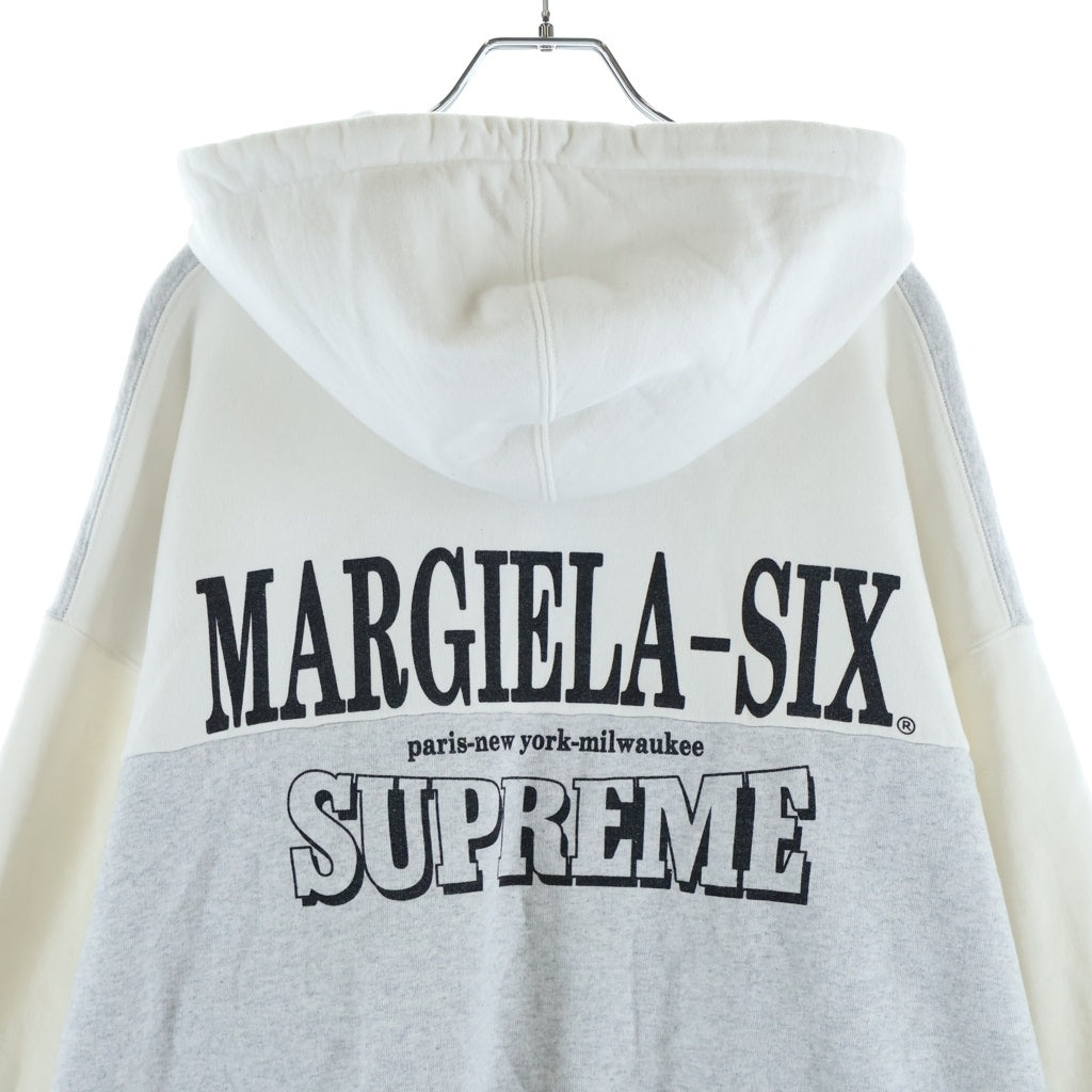 SUPREME(シュプリーム) 26SS ×MM6 Maison Margiela Eagle Zip Up Hooded Sweatshirt メゾンマルジェラ イーグル ジップアップ スウェット プルオーバーパーカー グレー
