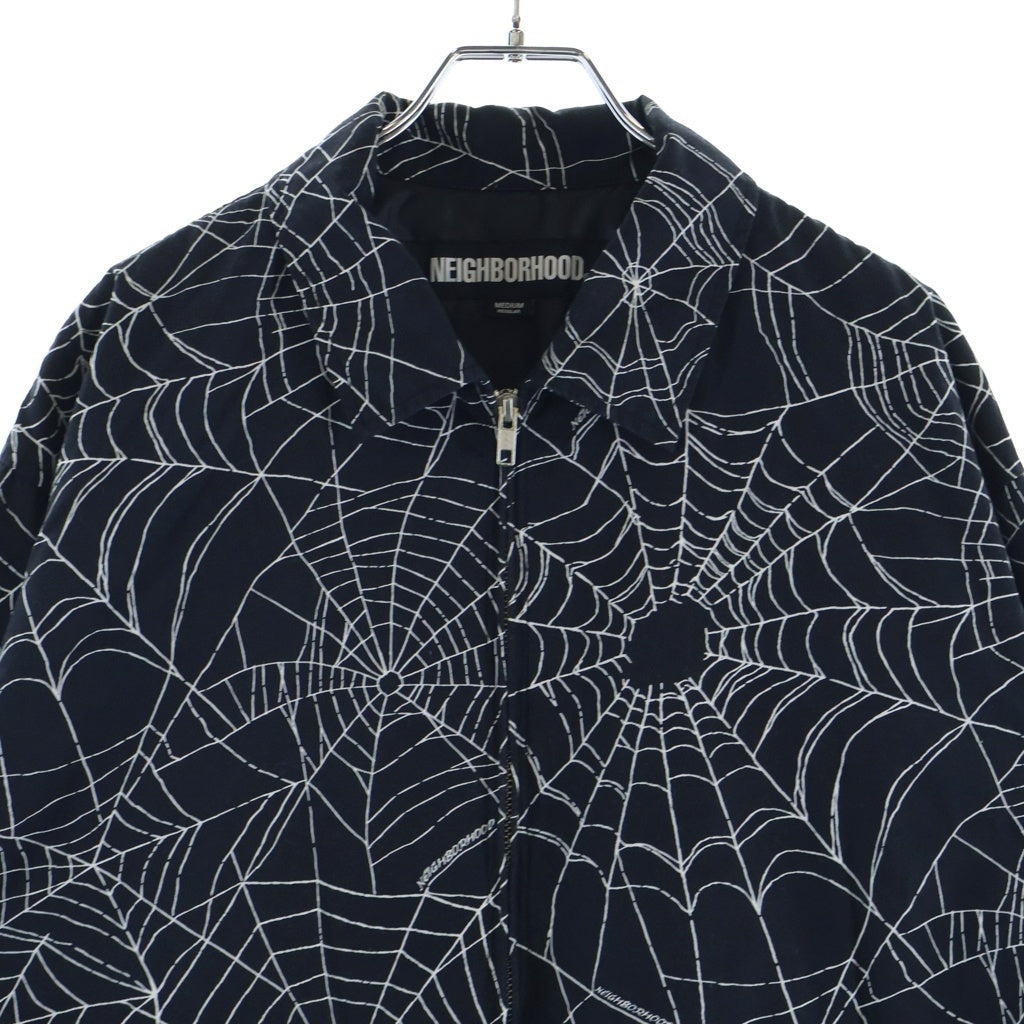 NEIGHBORHOOD(ネイバーフッド) 23SS SPIDERWEB WORK JACKET スパイダーウェブ コットンウェザー ワークジャケット ブラック 231TSNH-JKM09