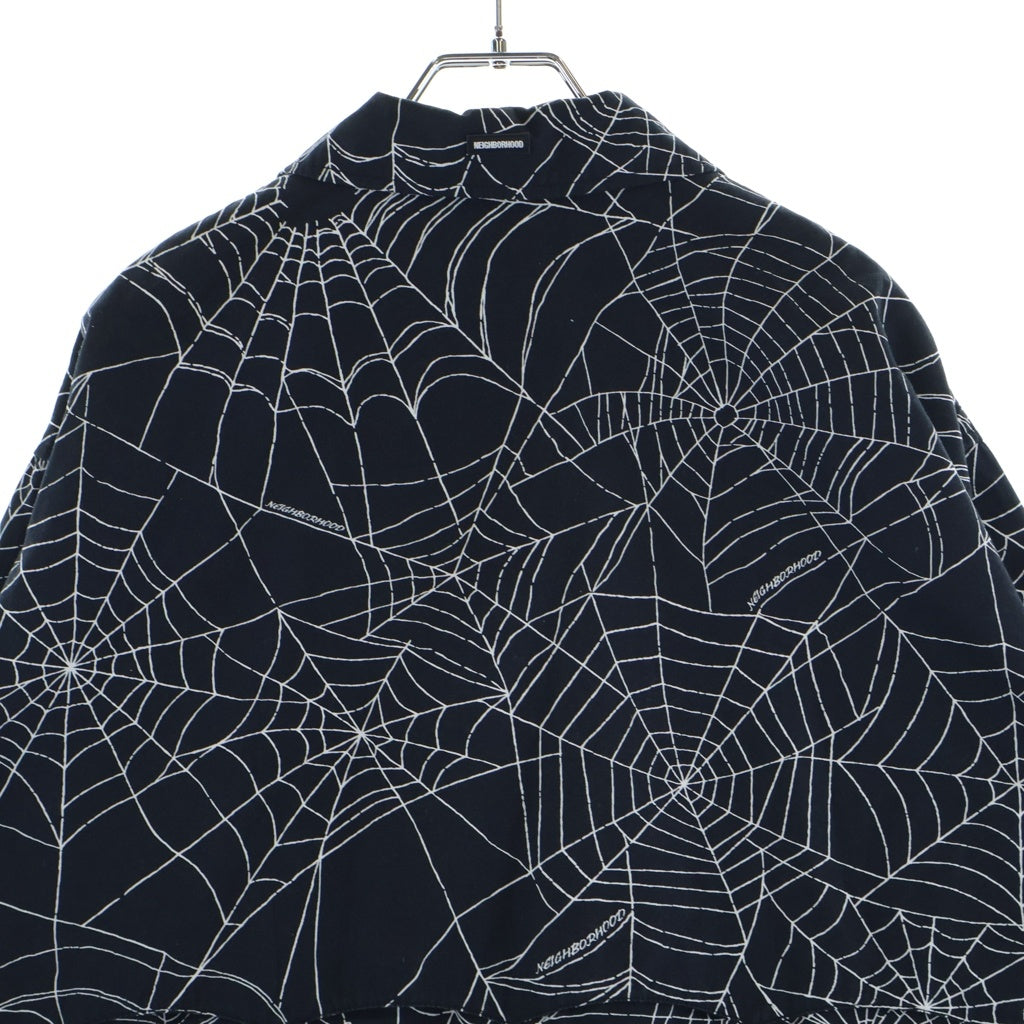 NEIGHBORHOOD(ネイバーフッド) 23SS SPIDERWEB WORK JACKET スパイダーウェブ コットンウェザー ワークジャケット ブラック 231TSNH-JKM09