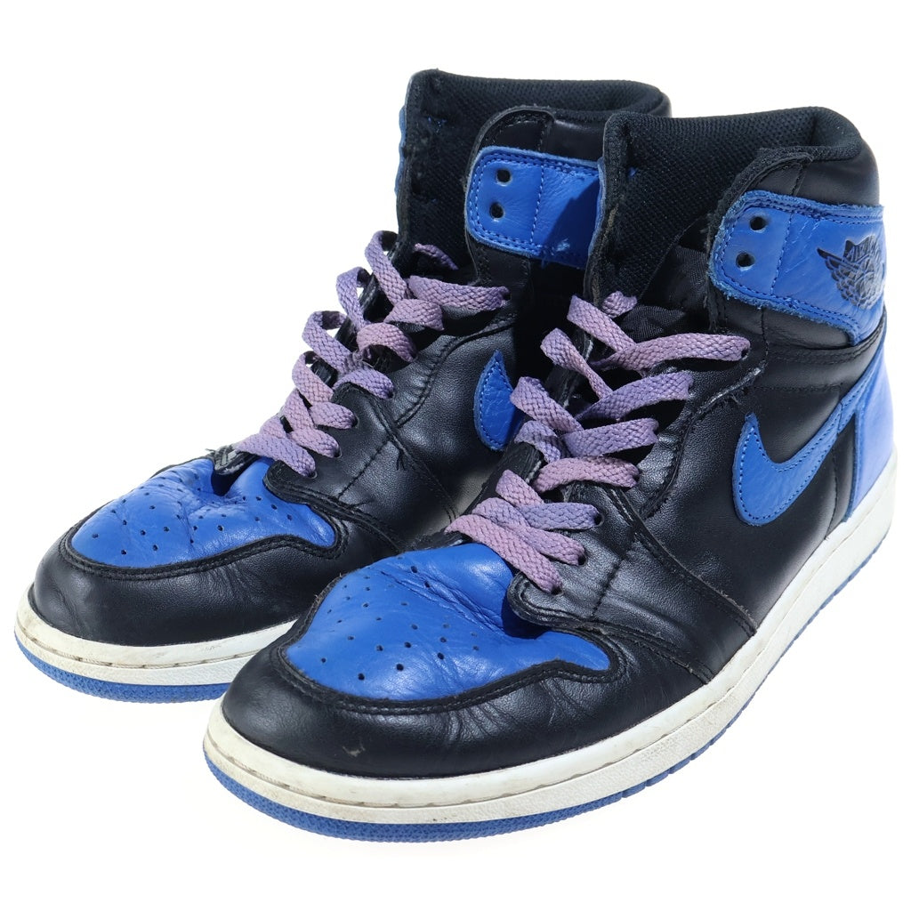 NIKE(ナイキ) AIR JORDAN 1 RETRO HIGH OG ROYAL エアジョーダン1 レトロ ロイヤル ハイカットスニーカー ブルー/レッド US9.5/27.5cm 555088-007