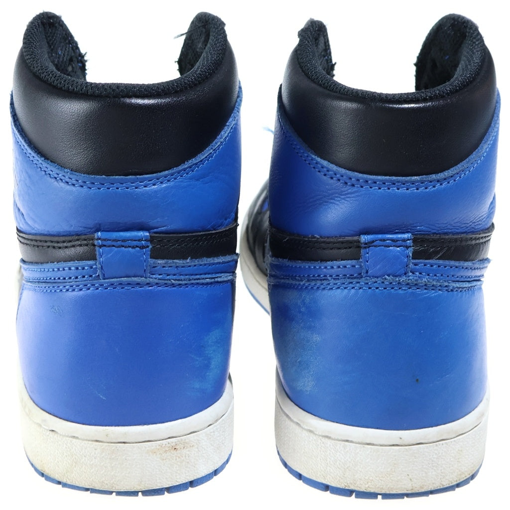 NIKE(ナイキ) AIR JORDAN 1 RETRO HIGH OG ROYAL エアジョーダン1 レトロ ロイヤル ハイカットスニーカー ブルー/レッド US9.5/27.5cm 555088-007