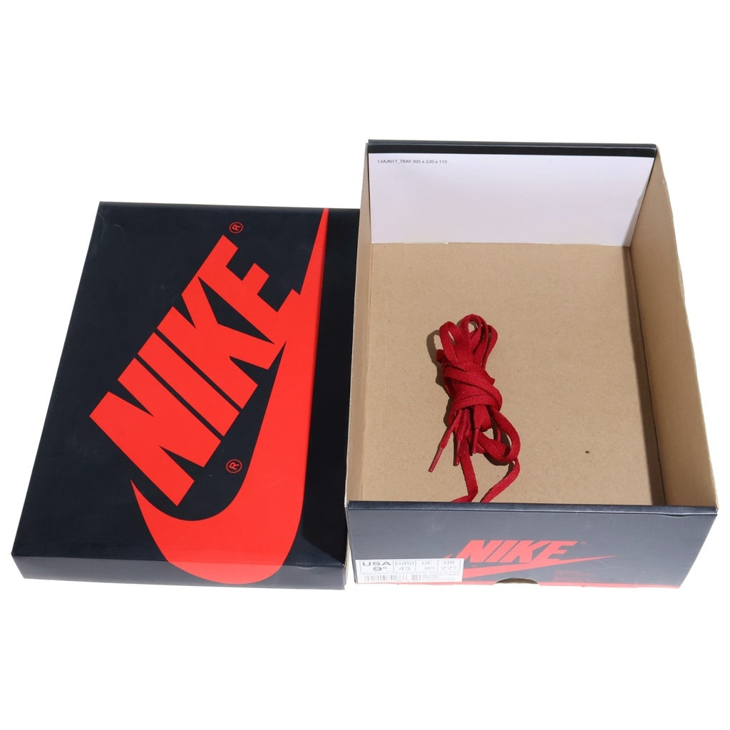 NIKE(ナイキ) AIR JORDAN 1 RETRO HIGH OG BRED BANNED エアジョーダン1 レトロ ブレッド バンド ハイカットスニーカー ブラック/レッド US9.5/27.5cm 555088-001