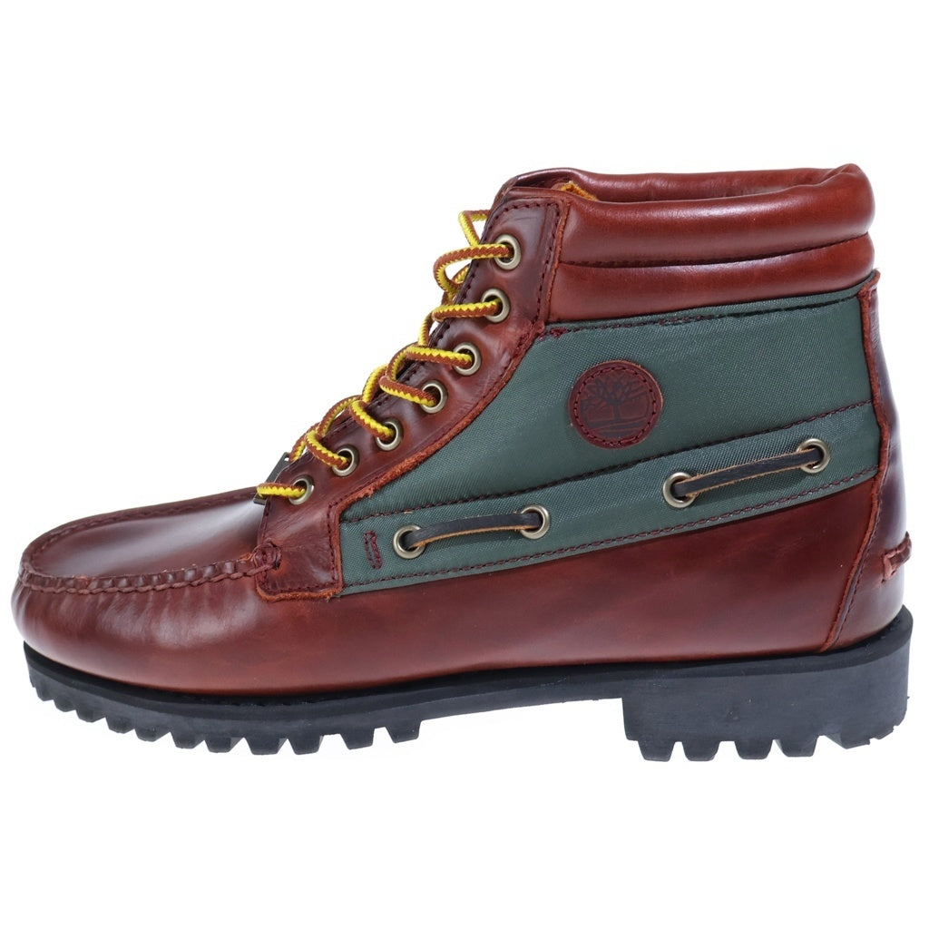 Timberland(ティンバーランド) ×BEAMS 7EYE CLASSIC LUG 7アイ クラシック ラグ ハイカット トレッキングシューズ ブラウン/グリーン TBOA6DNHEDP