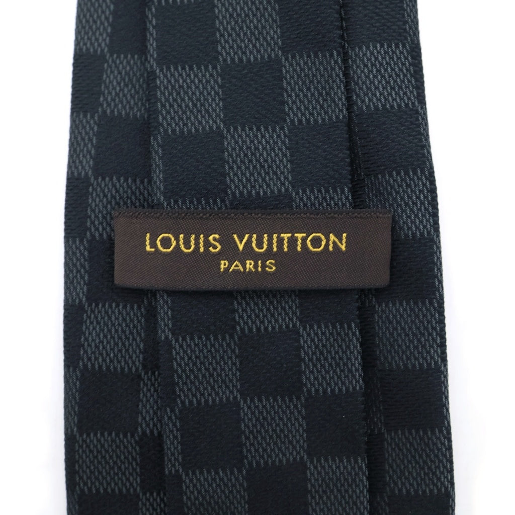 LOUIS VUITTON(ルイヴィトン) クラヴァット ダミエクラシック シルク ネクタイ ブラック