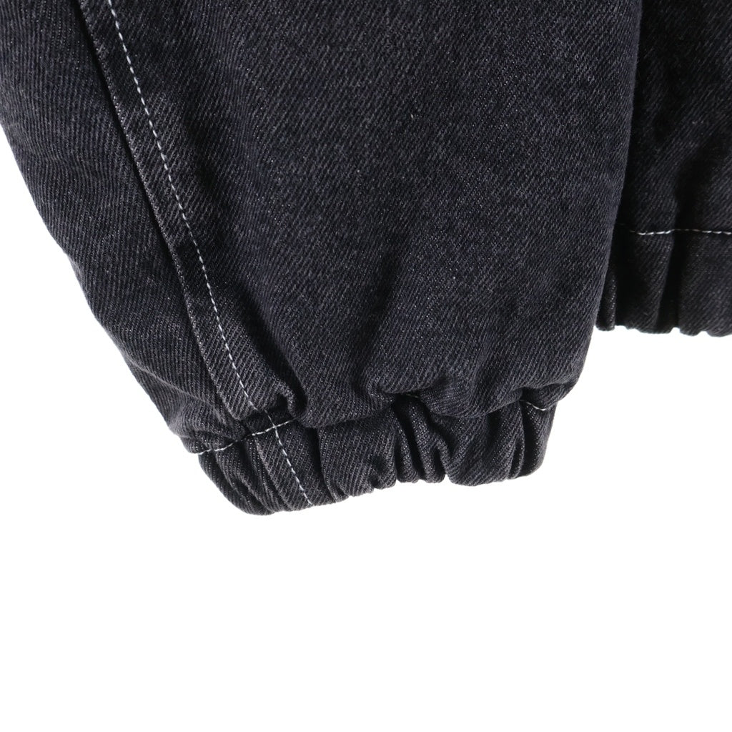 THE BLACK EYE PATCH(ブラックアイパッチ) グラフィックロゴププリント デニム ジップアップ パーカー ブラック BEPFW250T04