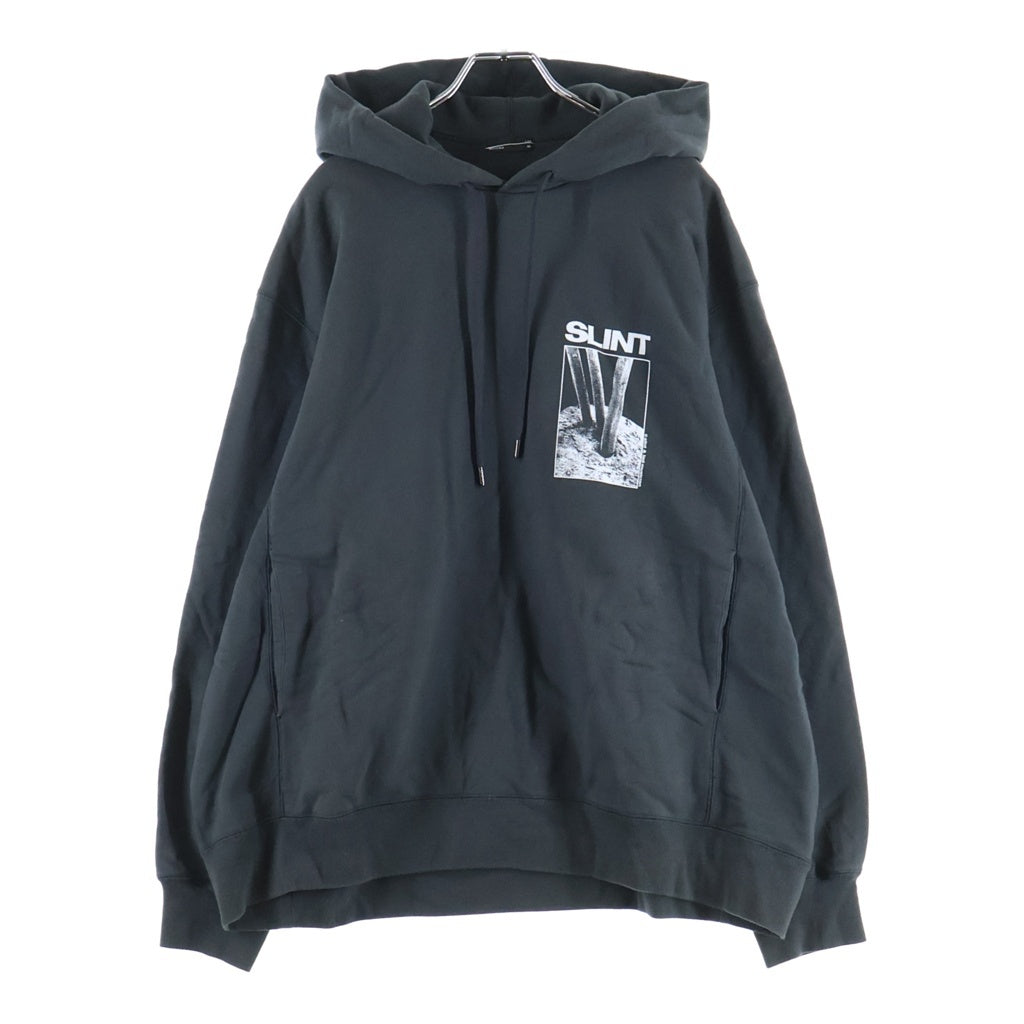 LAD MUSICIAN(ラッドミュージシャン) 23AW ×SLINT スリント グラフィックプリント スウェット ジップアップ パーカー ブラック 2223-606