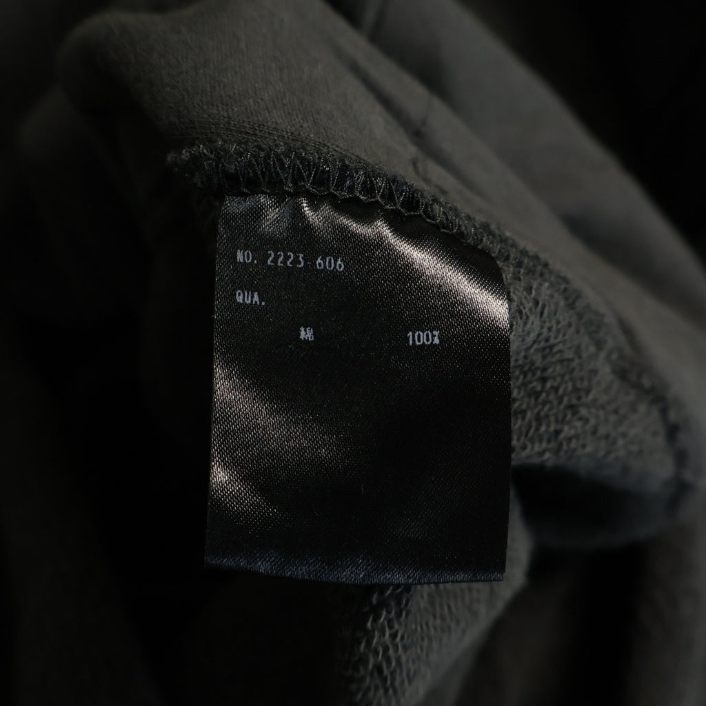LAD MUSICIAN(ラッドミュージシャン) 23AW ×SLINT スリント グラフィックプリント スウェット ジップアップ パーカー ブラック 2223-606